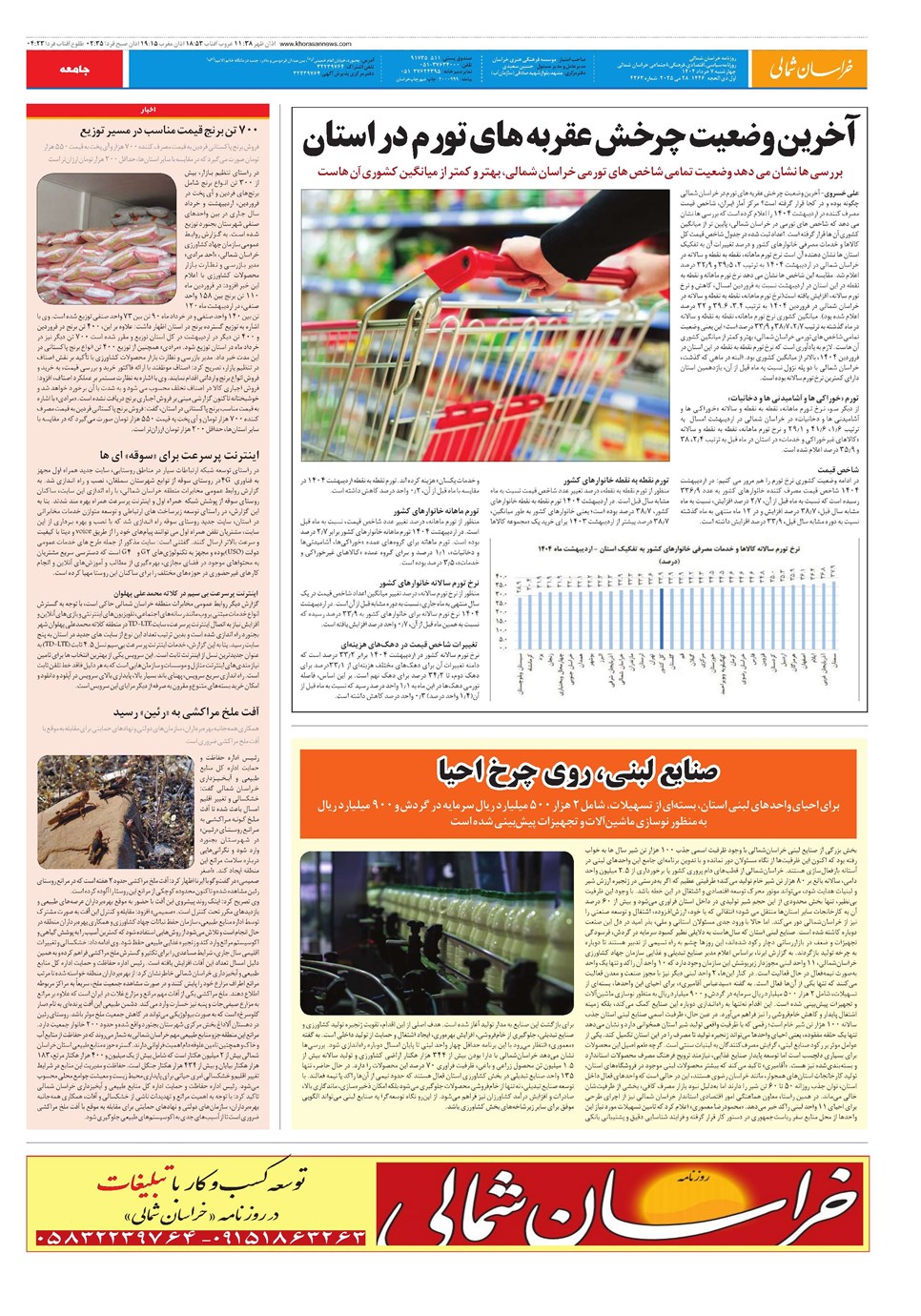 روزنامه تاریخ ۸ خرداد ۱۴۰۴